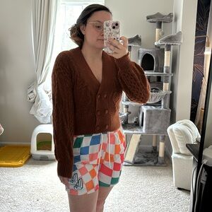 Burnt orange sweater